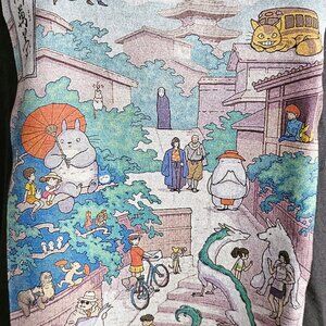 NWOT Studio Ghibli Miyazaki Unisex Black Long-Sleeve Shirt Gildan Womens Small